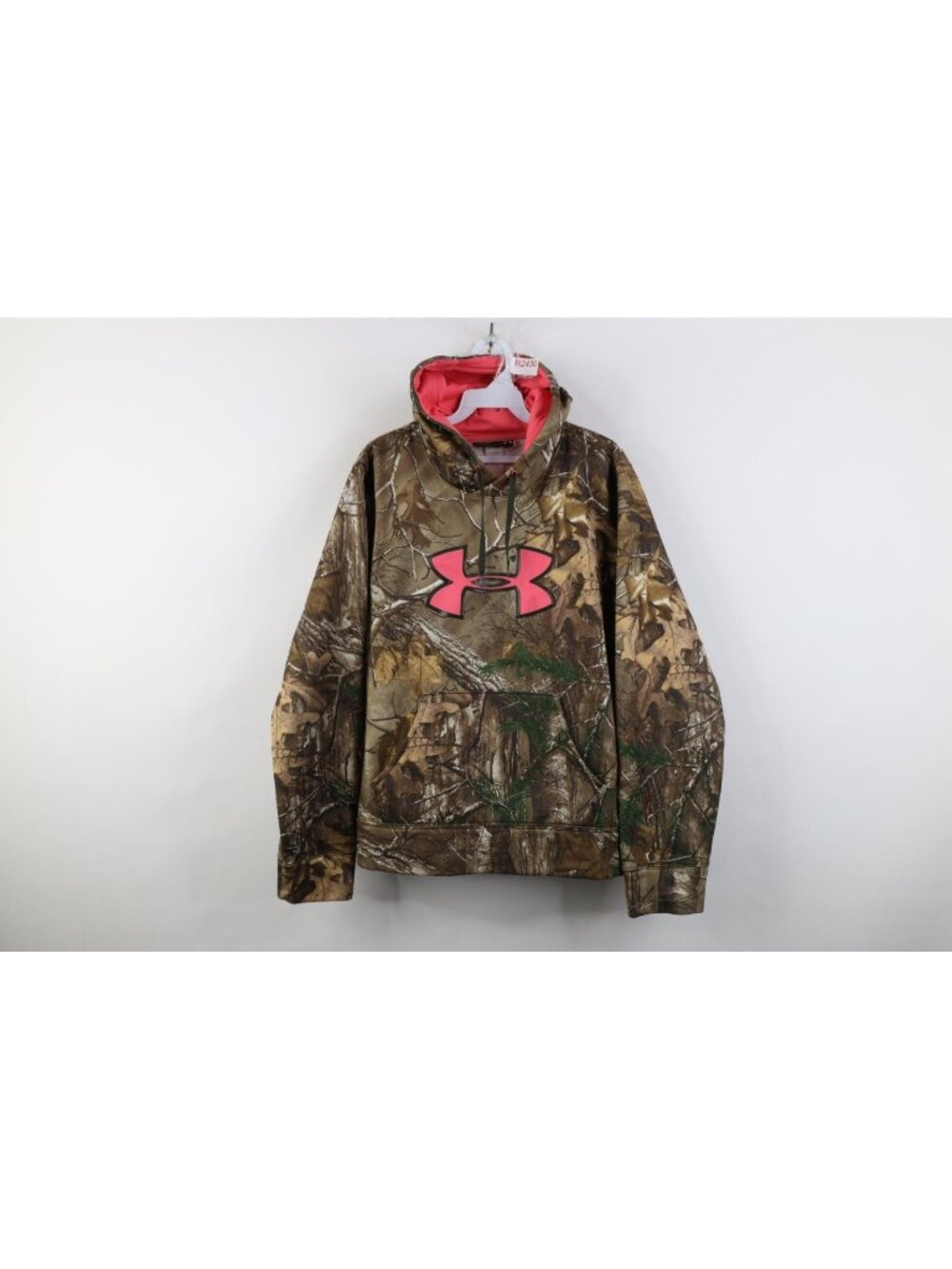Under Armour Womens Size Large Big Logo Realtree Camouflage Hoodie Sweatshirt